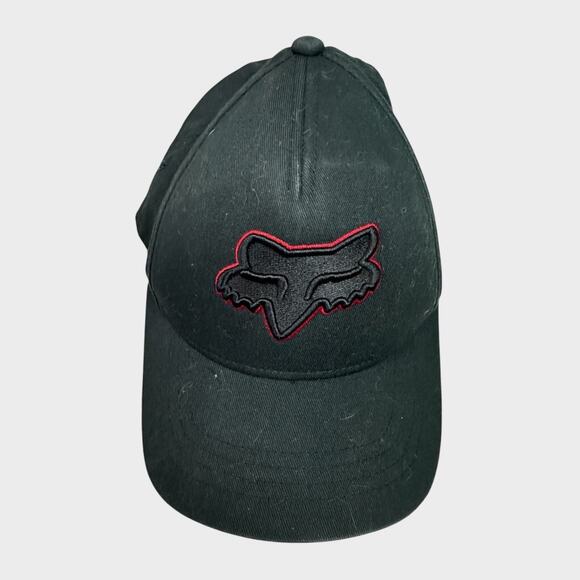 Fox Flex Fit Black Youth Baseball Hat OSFM - Picture 1 of 7